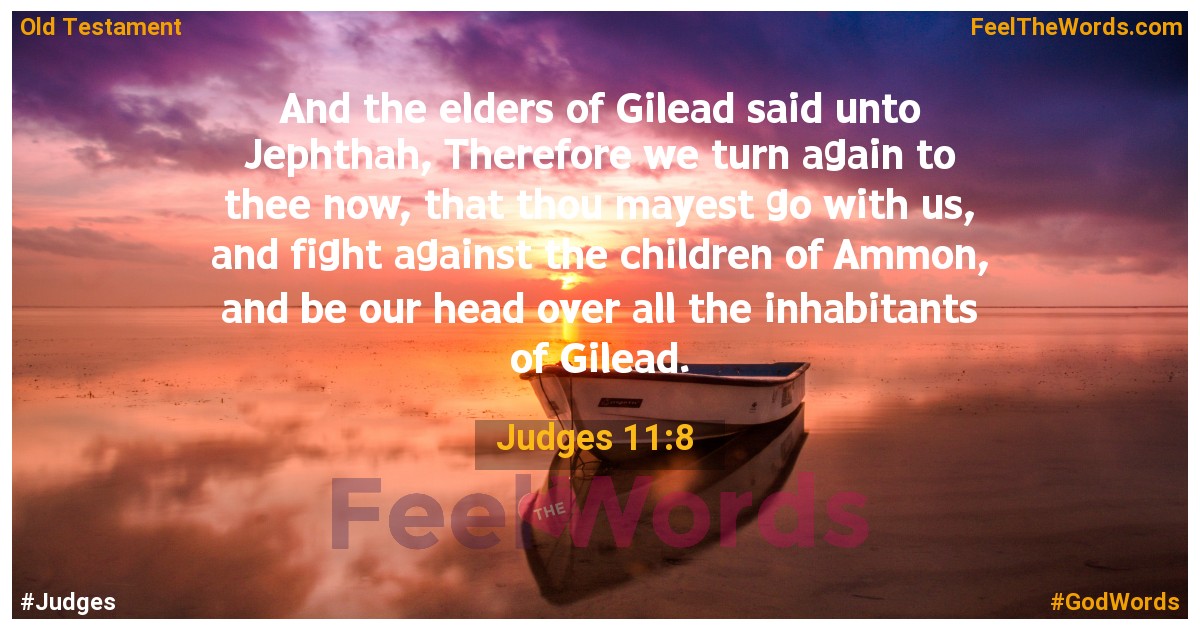 Judges 11:8