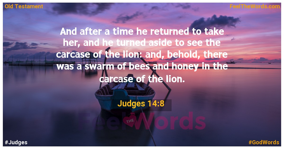 Judges 14:8