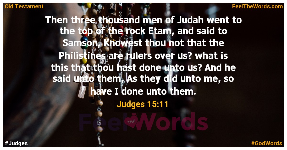 Judges 15:11