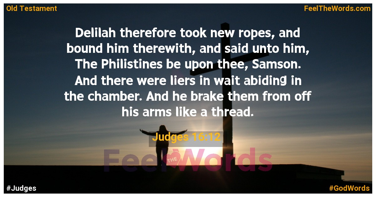 Judges 16:12
