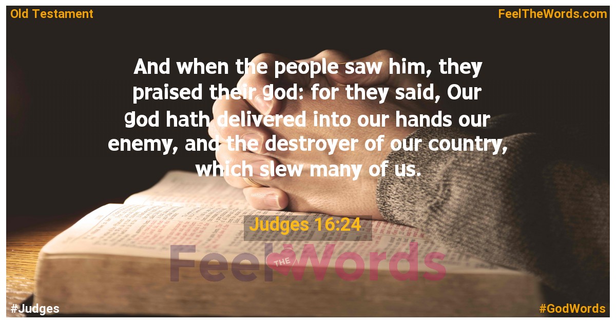 Judges 16:24