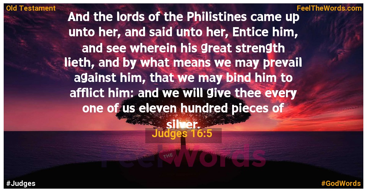 Judges 16:5