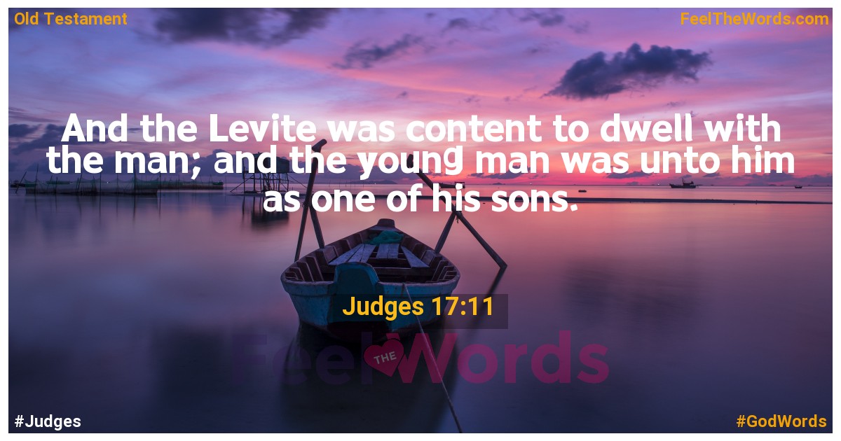 Judges 17:11