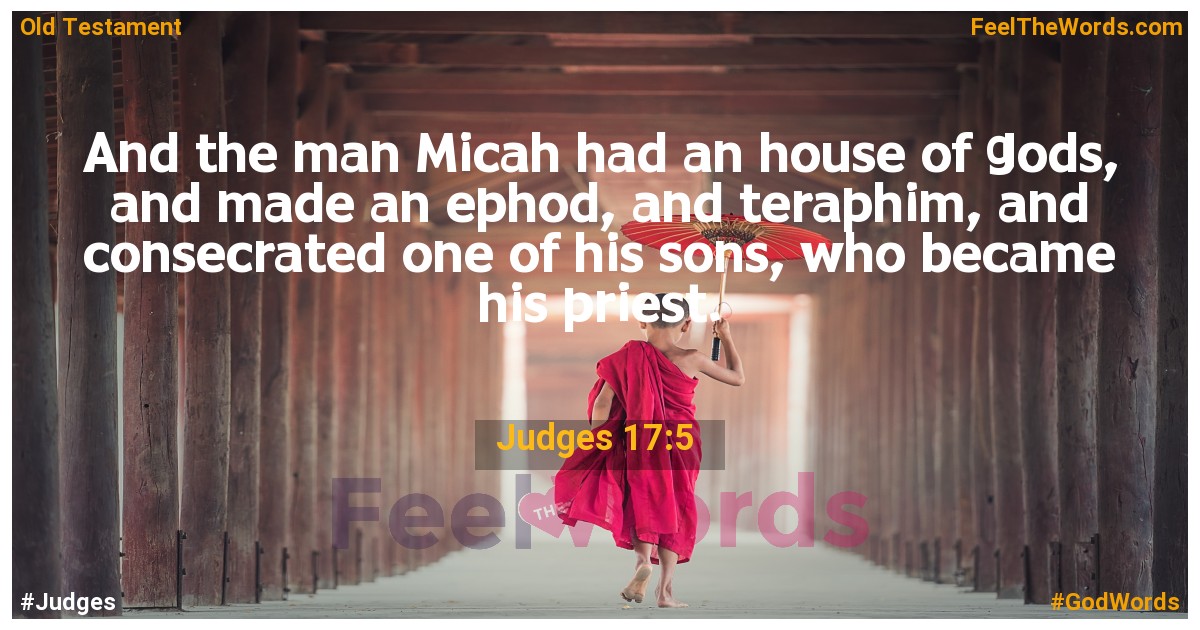 Judges 17:5