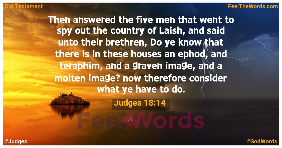 Judges 18:14