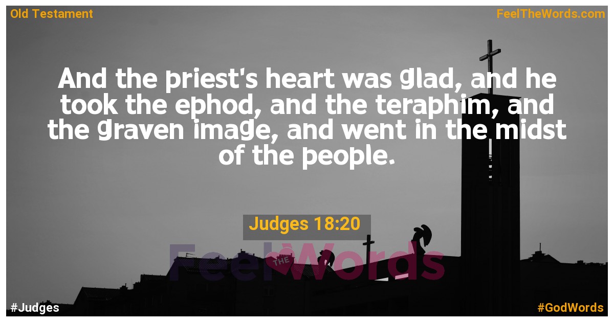 Judges 18:20