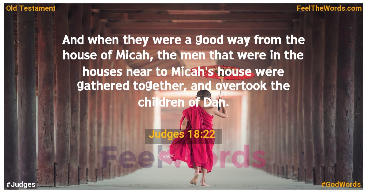 Judges 18:22