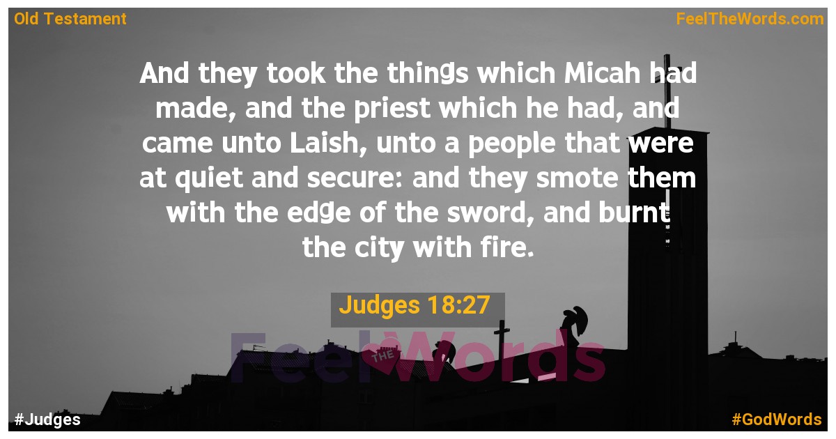 Judges 18:27