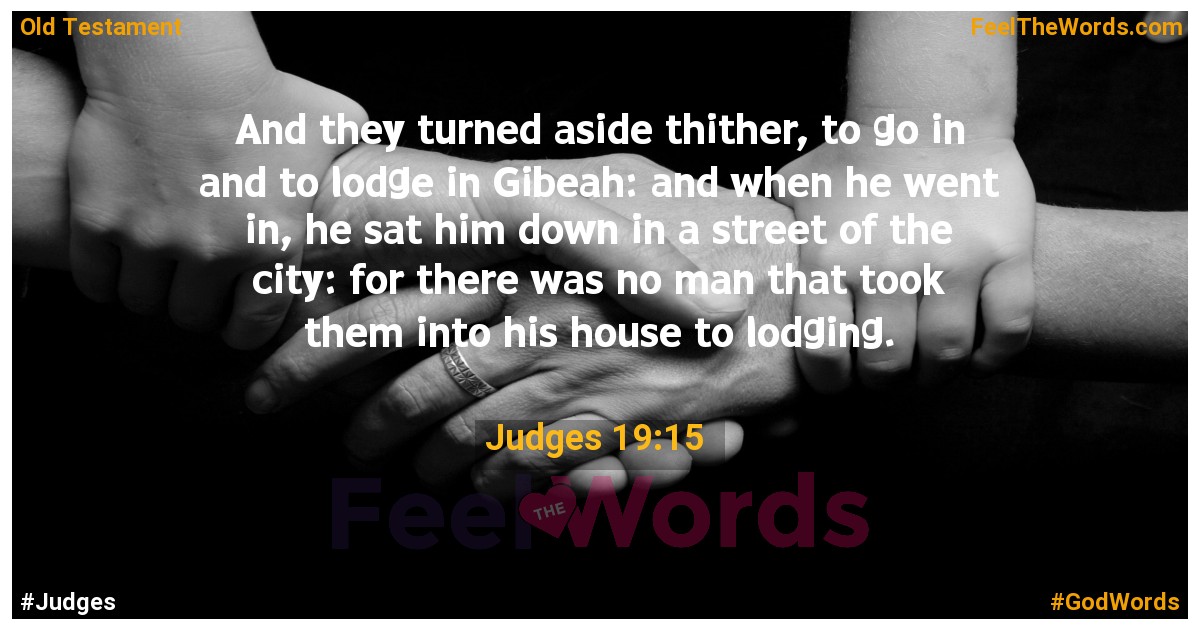 Judges 19:15
