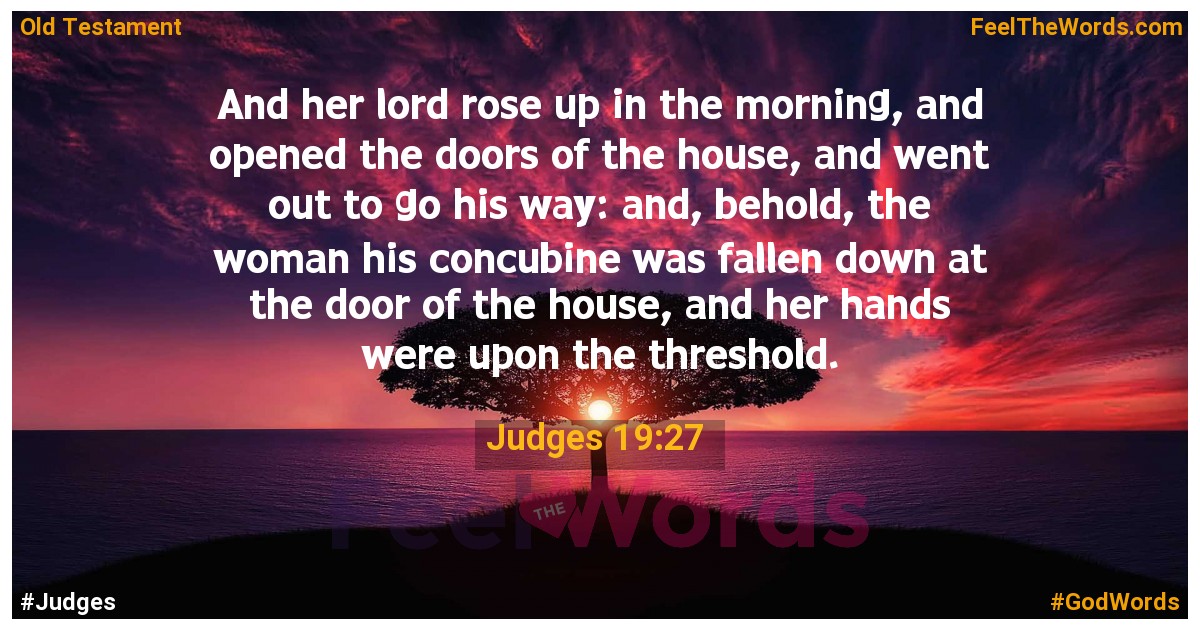 Judges 19:27