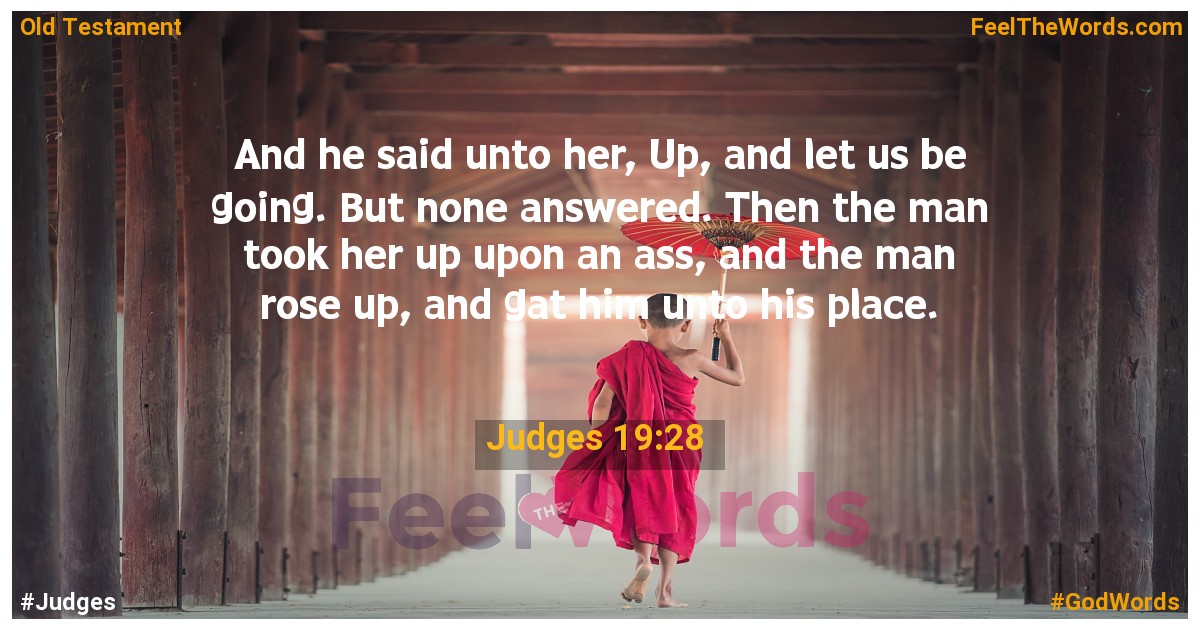 Judges 19:28