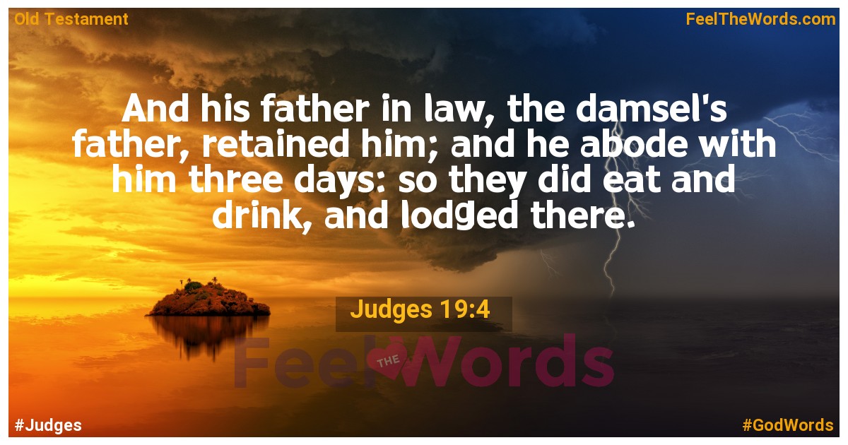 Judges 19:4