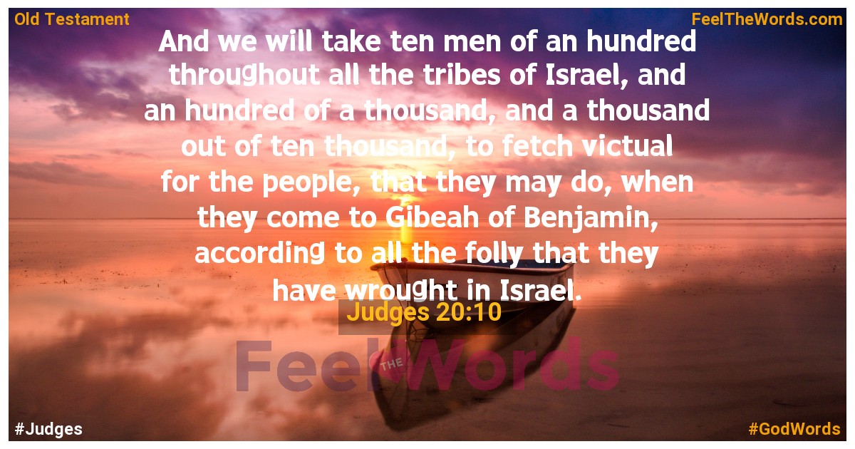 Judges 20:10