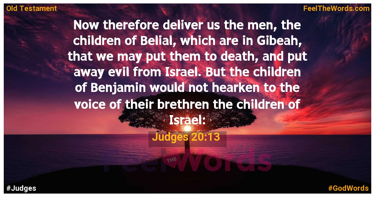 Judges 20:13