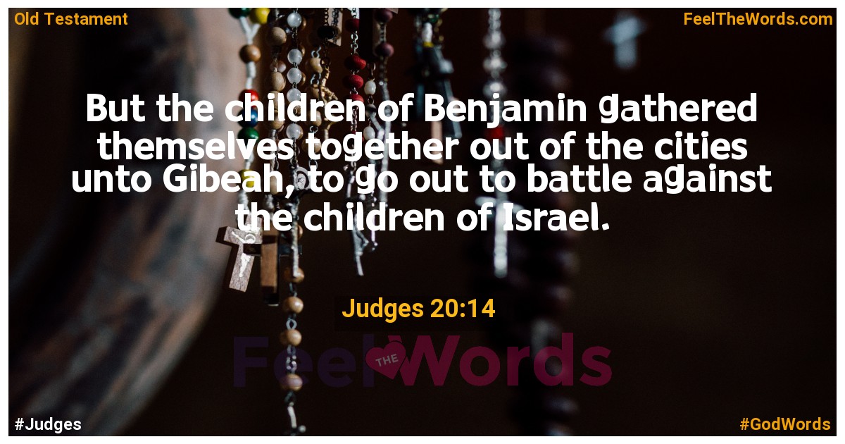 Judges 20:14