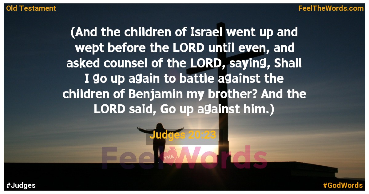 Judges 20:23