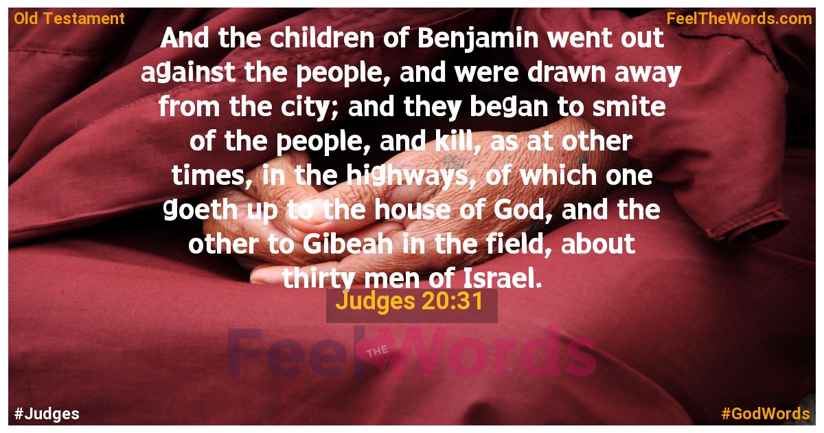 Judges 20:31