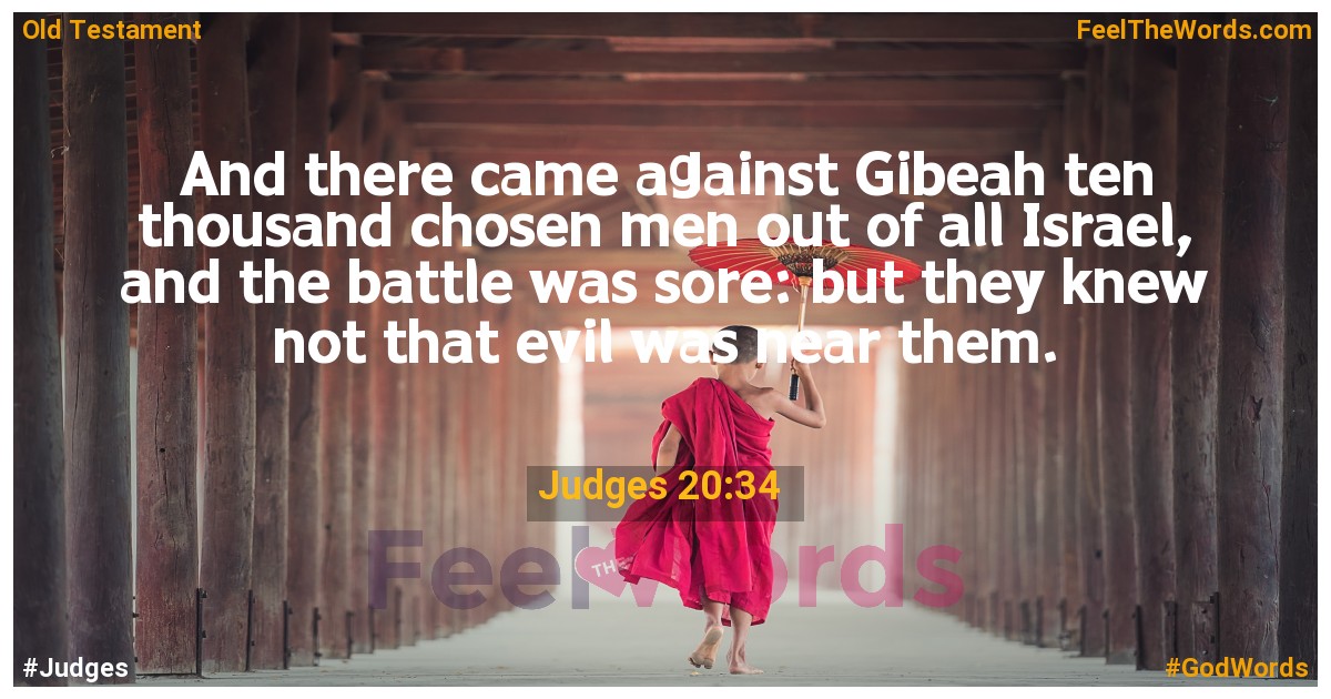 Judges 20:34