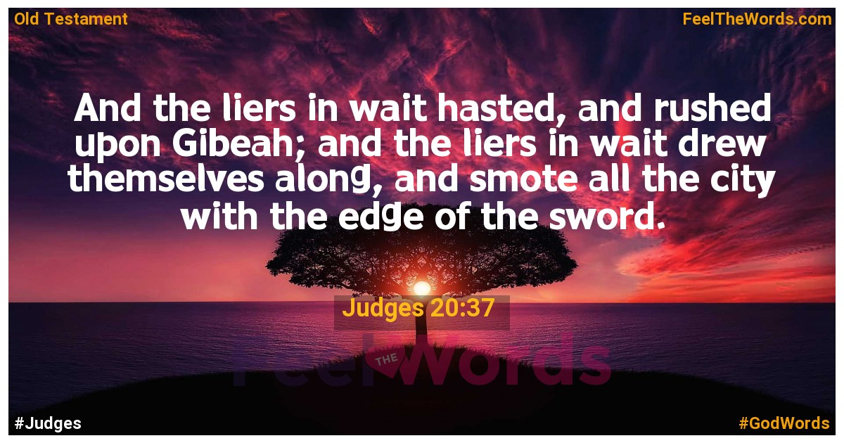Judges 20:37