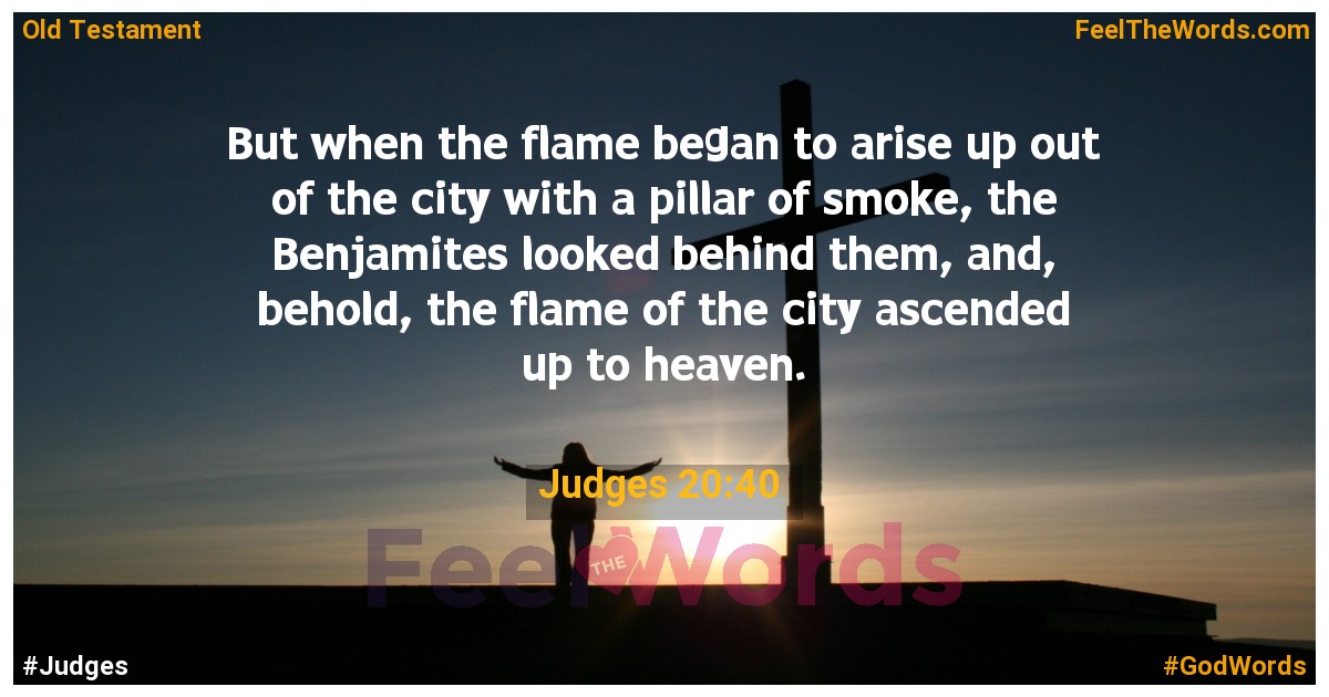 Judges 20:40