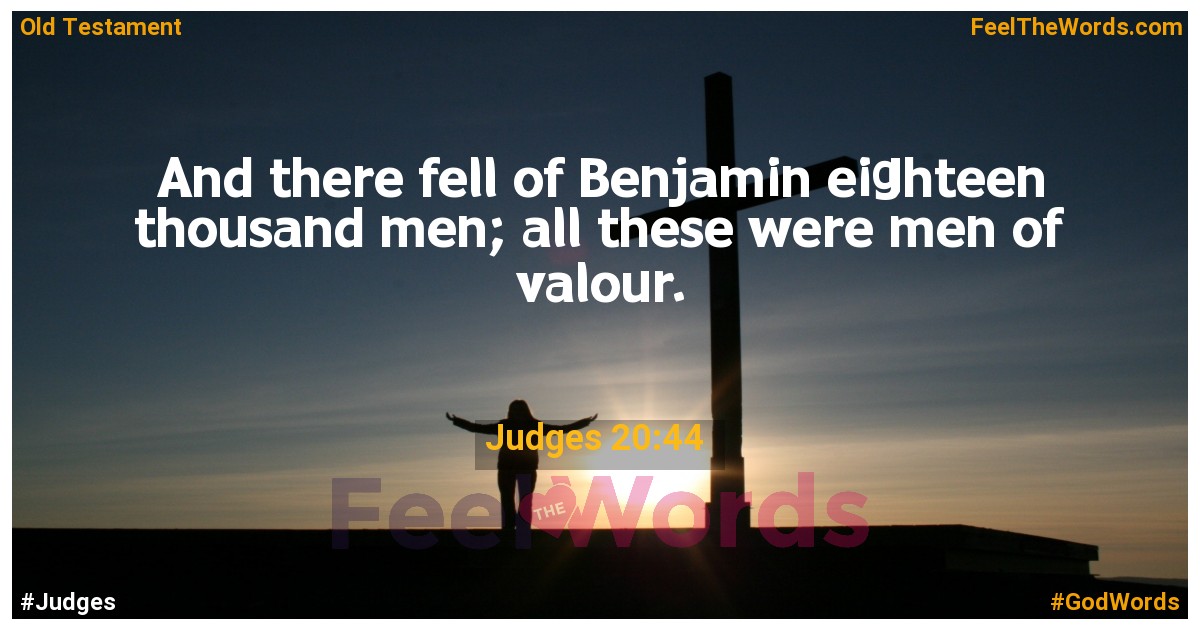 Judges 20:44