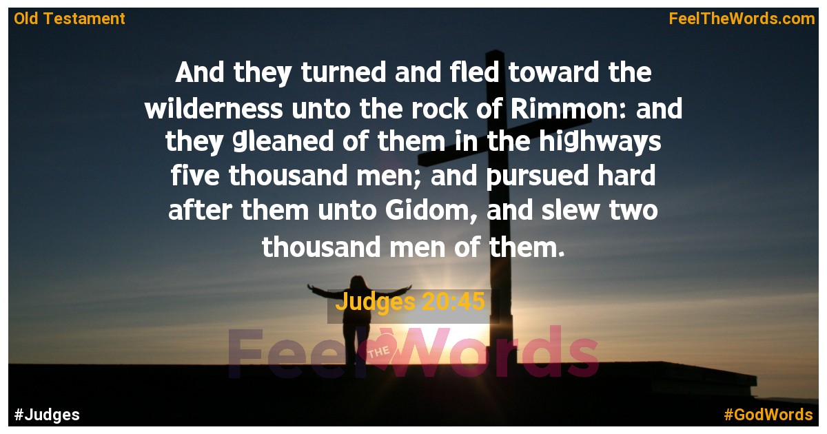 Judges 20:45