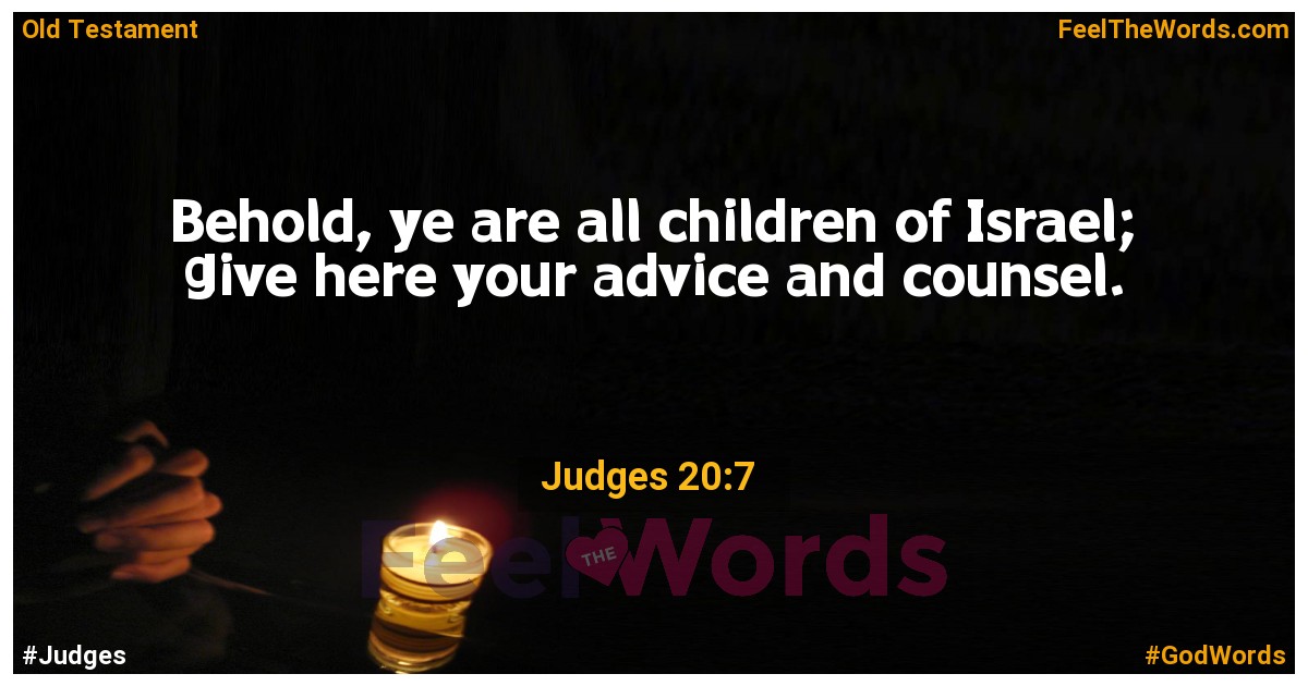 Judges 20:7