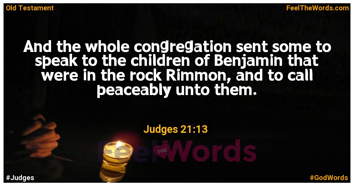 Judges 21:13