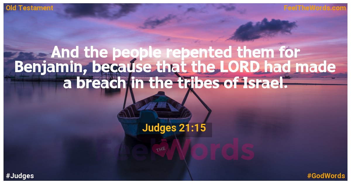 Judges 21:15