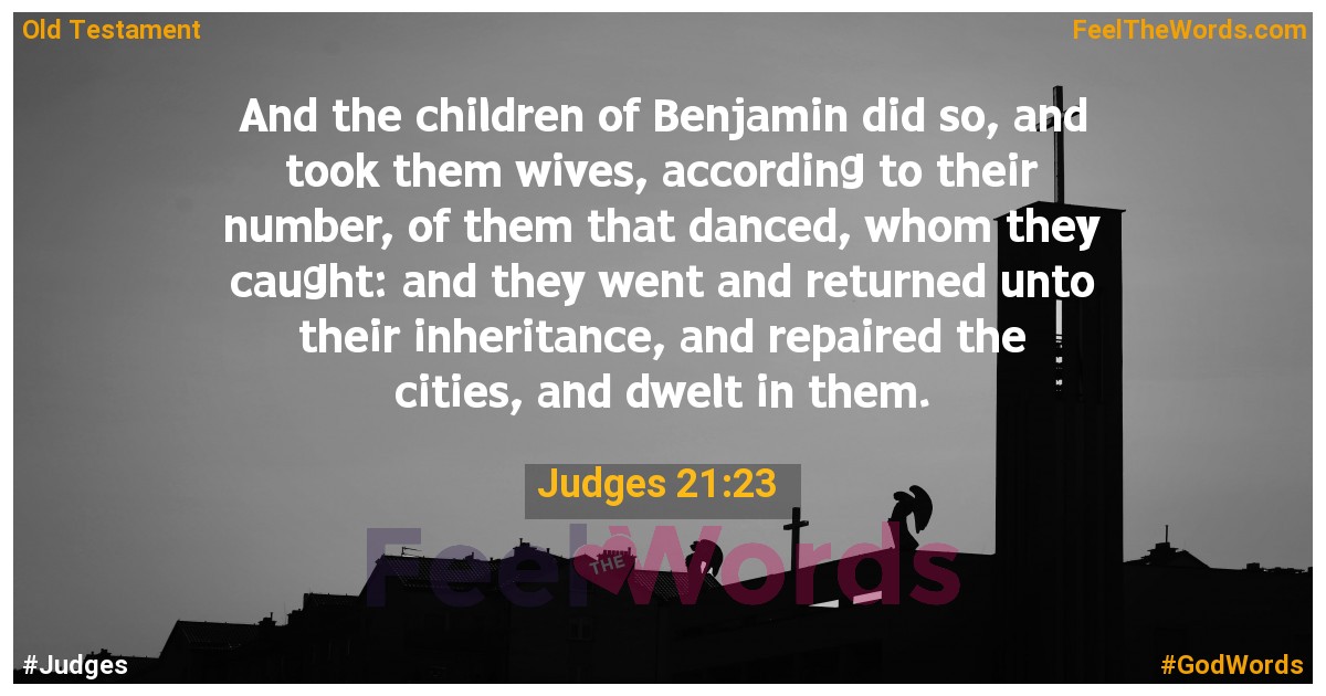 Judges 21:23