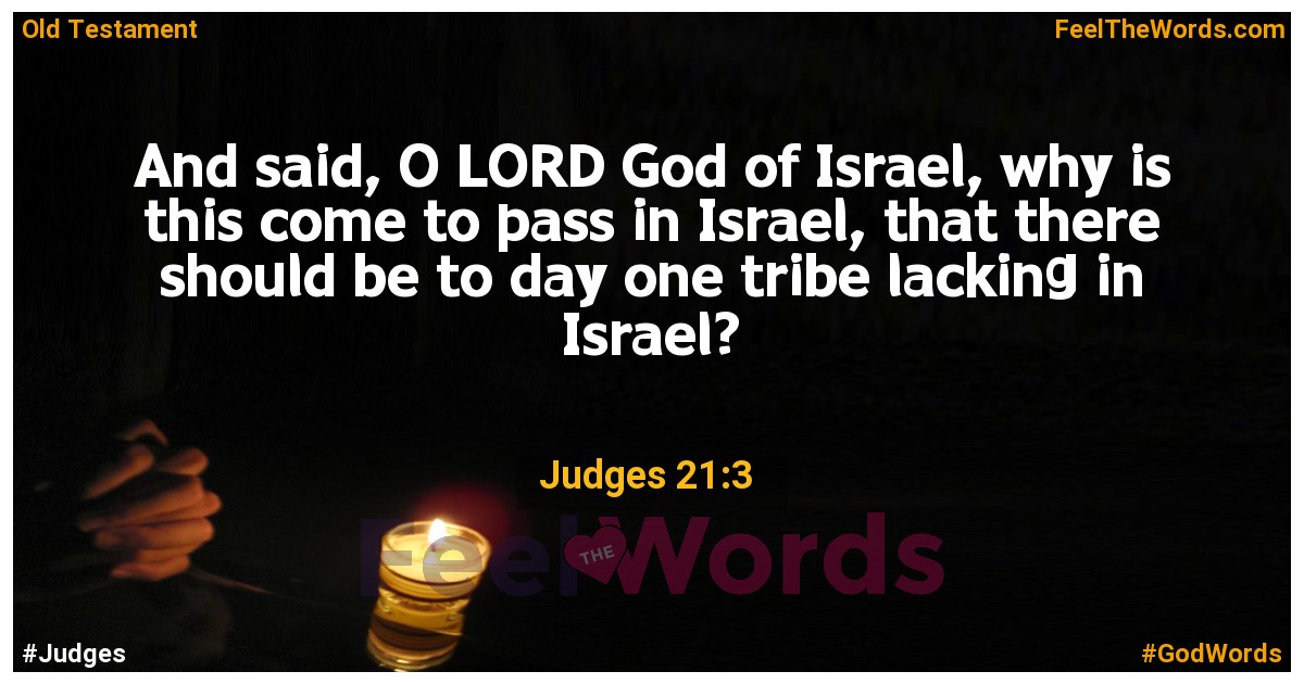 Judges 21:3