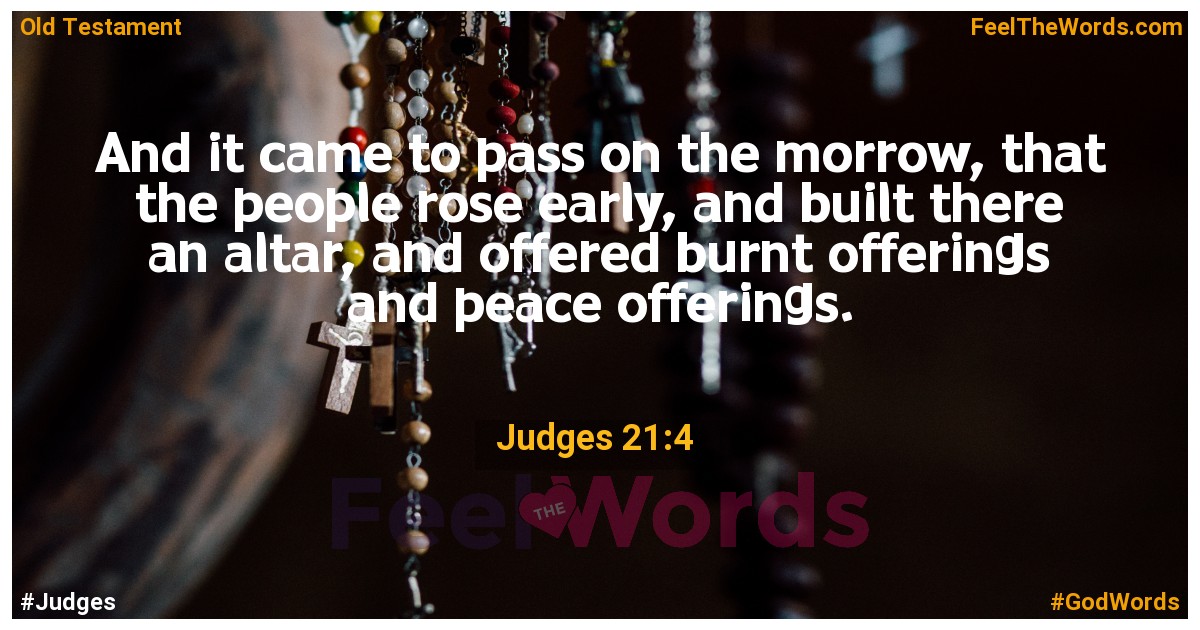 Judges 21:4