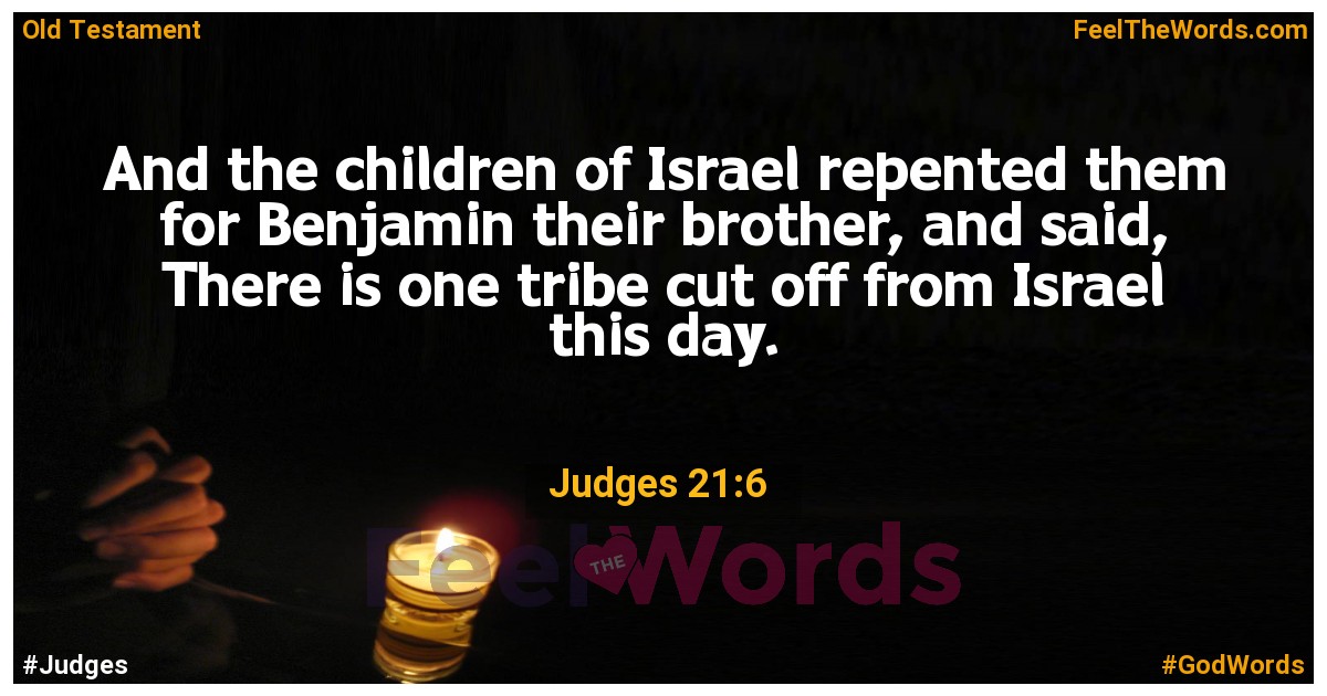 Judges 21:6
