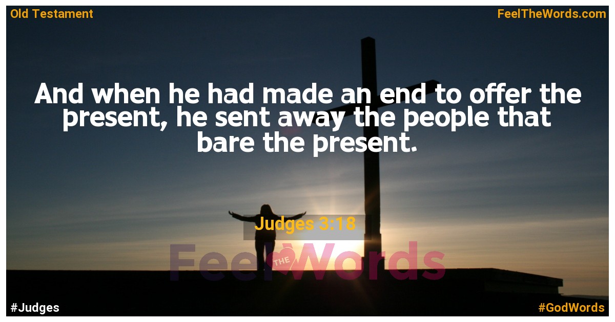 Judges 3:18
