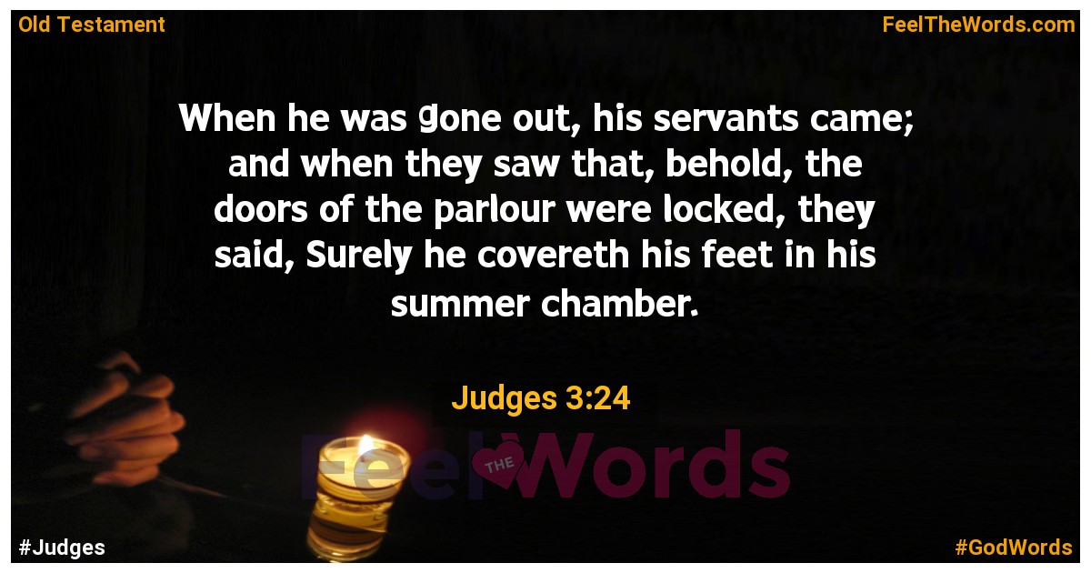 Judges 3:24
