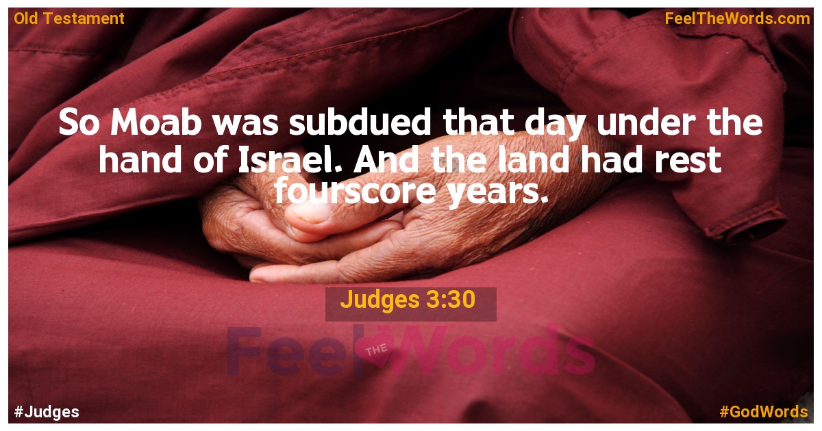 Judges 3:30