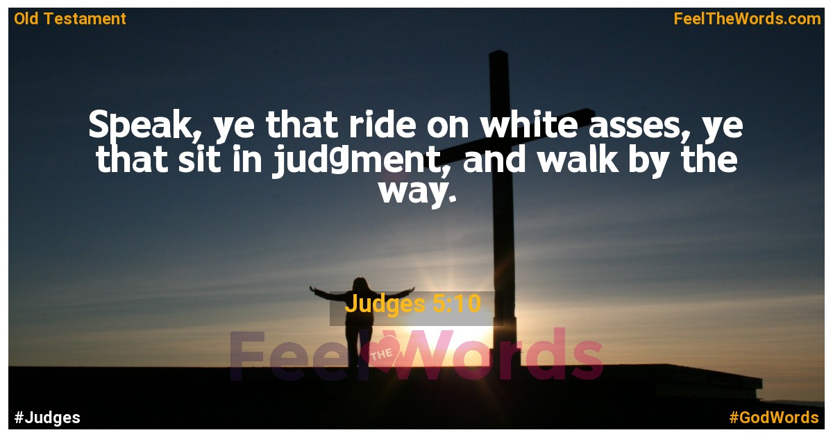 Judges 5:10