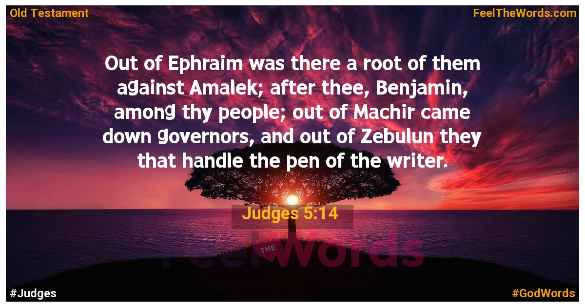 Judges 5:14