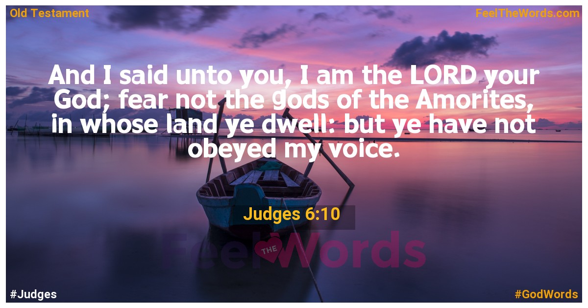 Judges 6:10