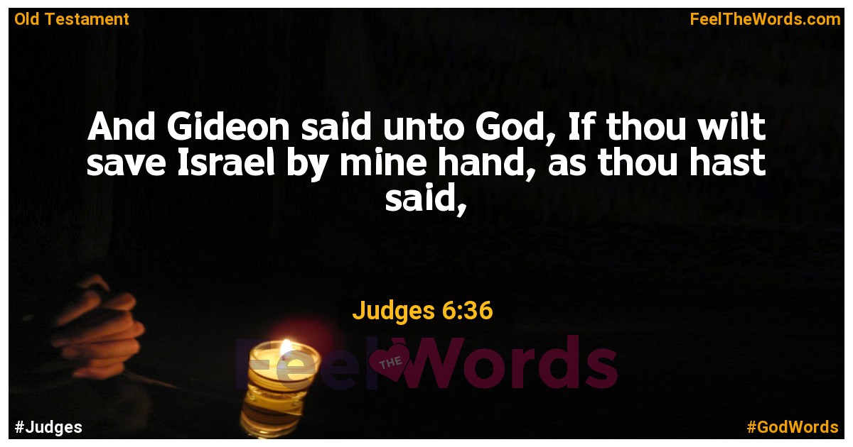 Judges 6:36