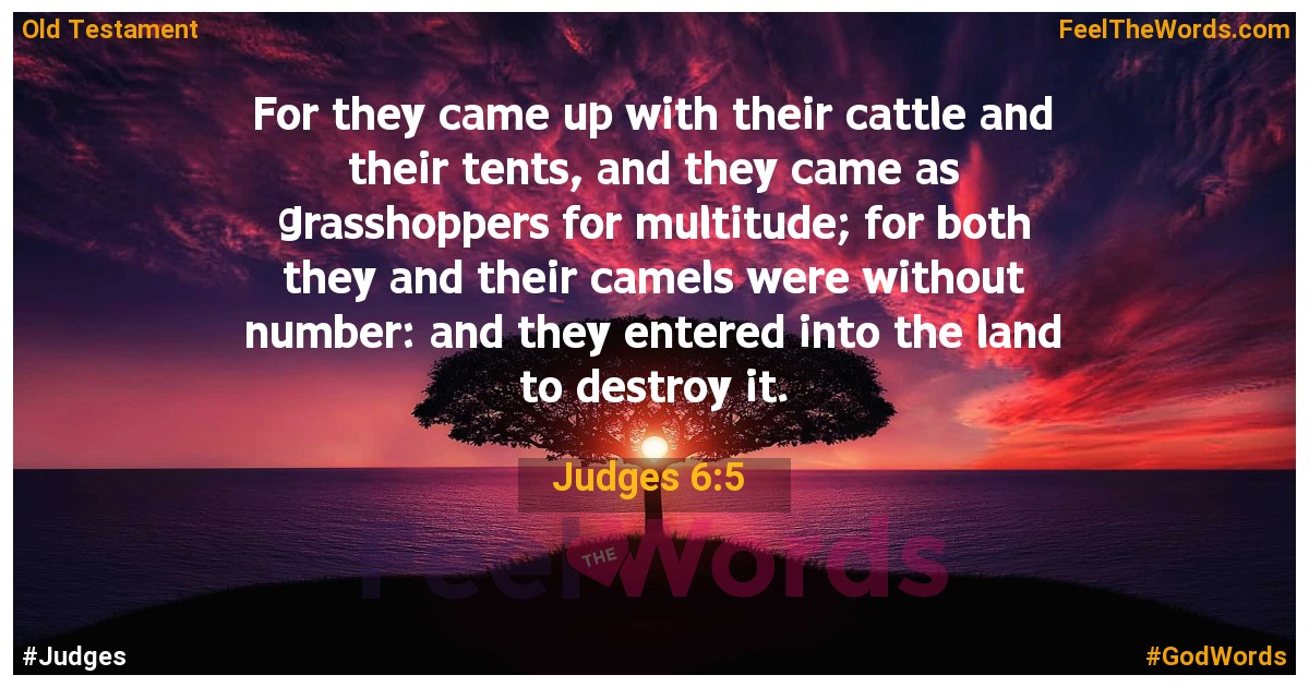 Judges 6:5