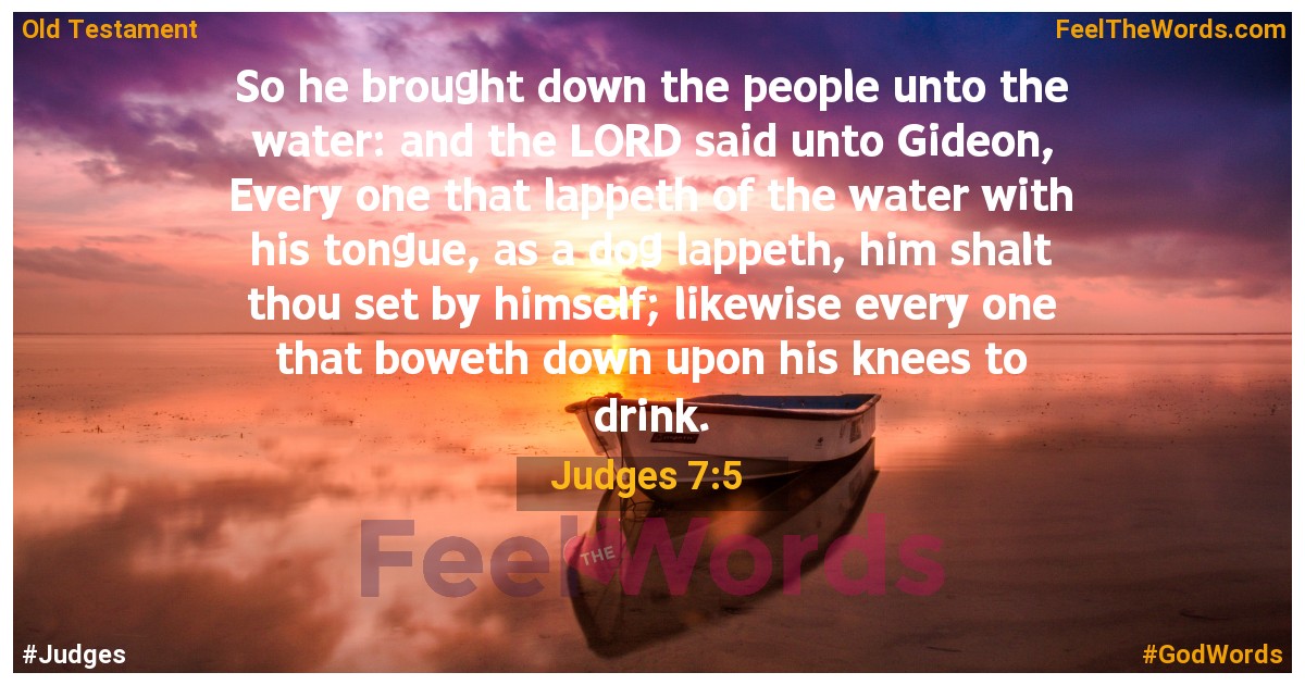 Judges 7:5