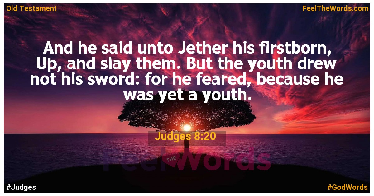 Judges 8:20