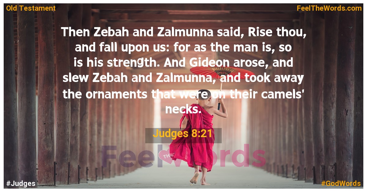 Judges 8:21