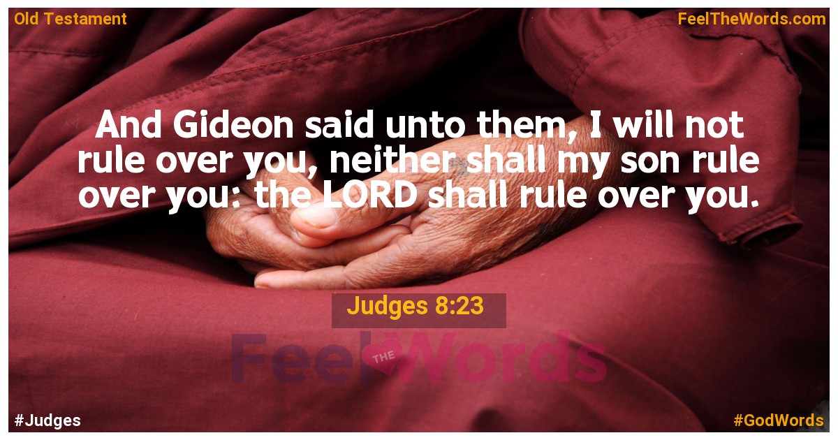 Judges 8:23