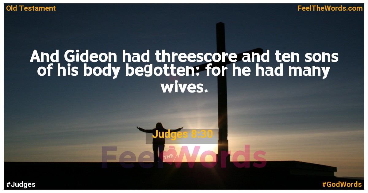Judges 8:30