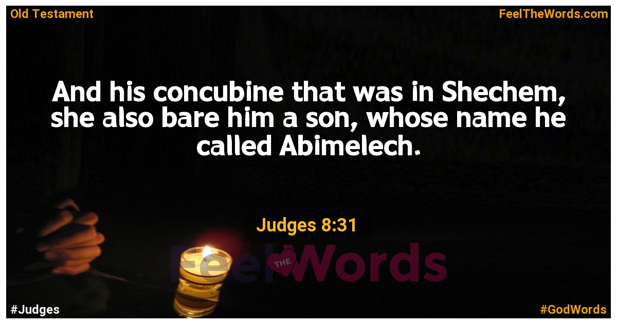 Judges 8:31