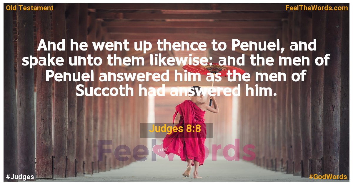 Judges 8:8