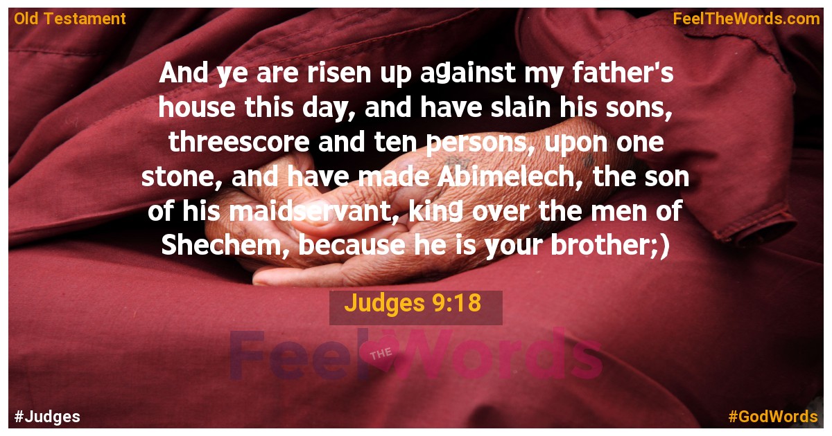 Judges 9:18