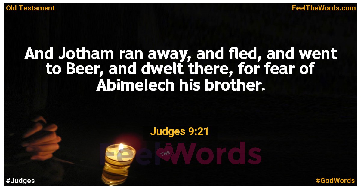 Judges 9:21